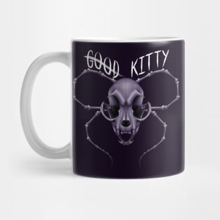 G̶o̶o̶d̶ Kitty Skull White Text purple Mug